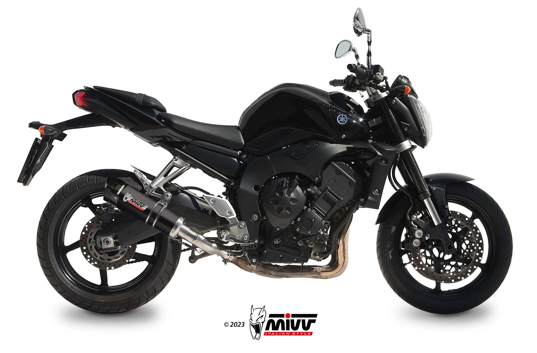 TERMINALE DI SCARICO IN ACCIAIO INOX NERO MIVV GP YAMAHA FZ1/FZ1 FAZER 2006-2016