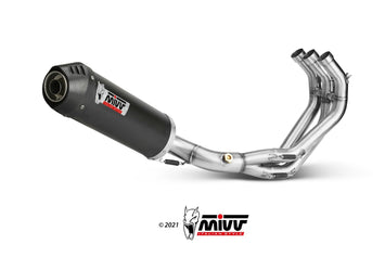 Scarico Completo Mivv In Carbonio Oval Yamaha Mt-09 / Fz-09 2013-2020