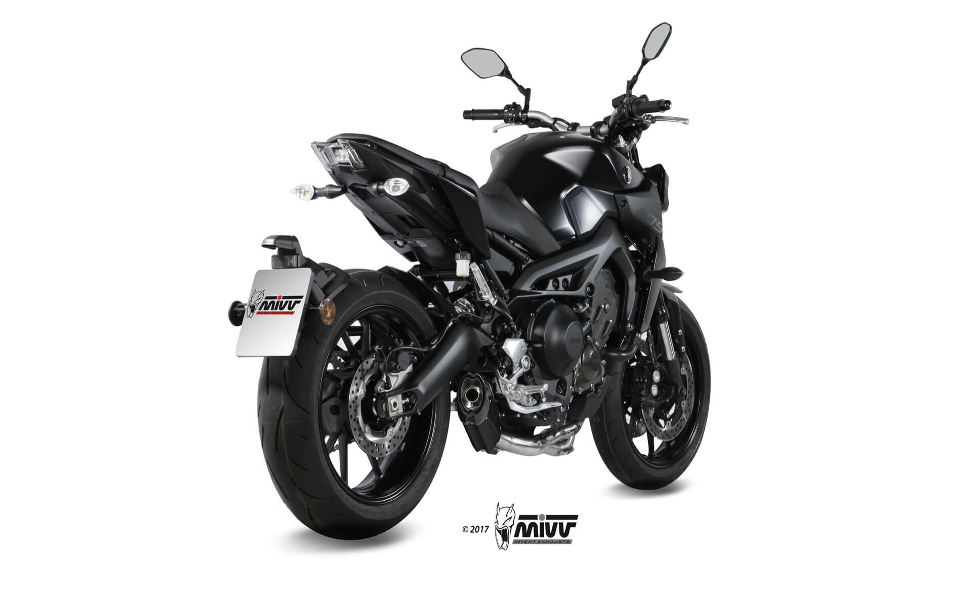 SCARICO COMPLETO IN ACCIAIO INOX NERO MIVV SUONO YAMAHA MT-09 / FZ-09 2013 -2020