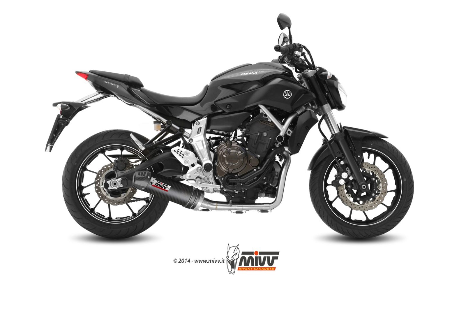 SCARICO COMPLETO IN CARBONIO MIVV OVAL YAMAHA MT-07 / FZ-07 2014 - 2024