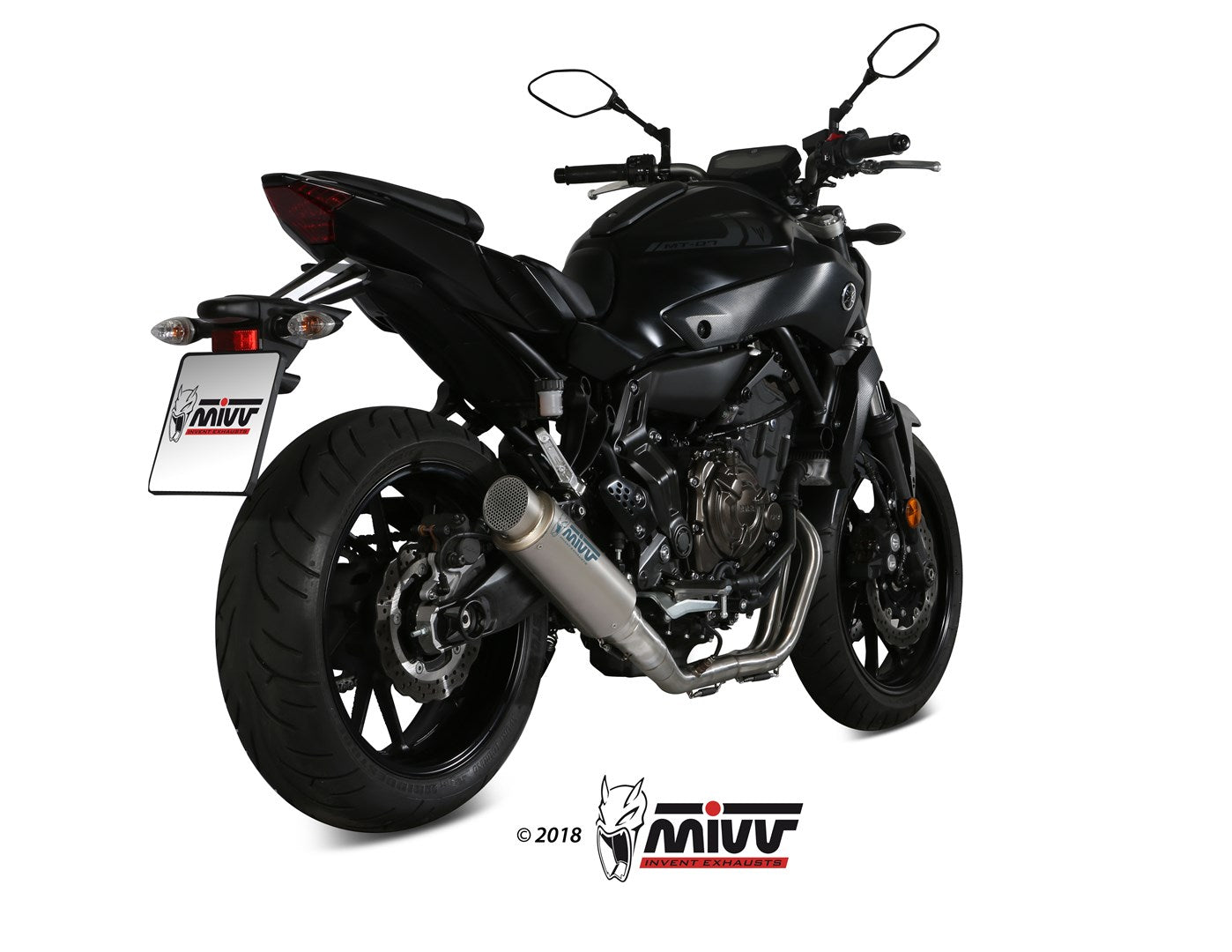 SCARICO COMPLETO ALTO IN TITANIO MIVV GPPRO YAMAHA MT-07 / FZ-07 2014 - 2020