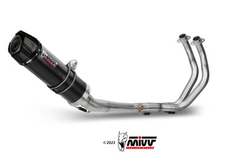 Scarico Completo Mivv Alto Inox Nero Gp Yamaha Mt-07 / Fz-07 2014-2024
