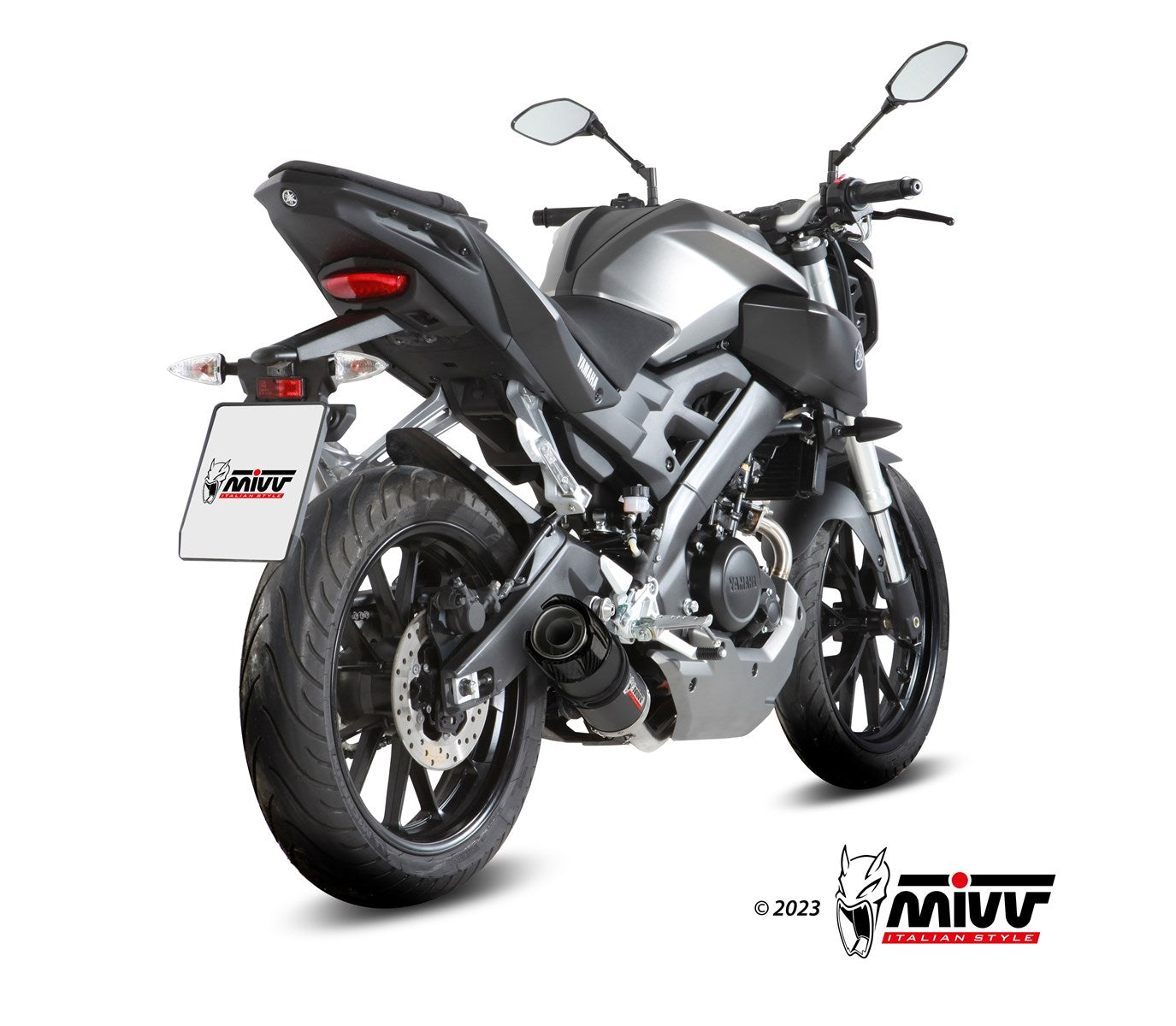 SCARICO COMPLETO IN CARBONIO MIVV GP YAMAHA MT-125 2015 - 2019