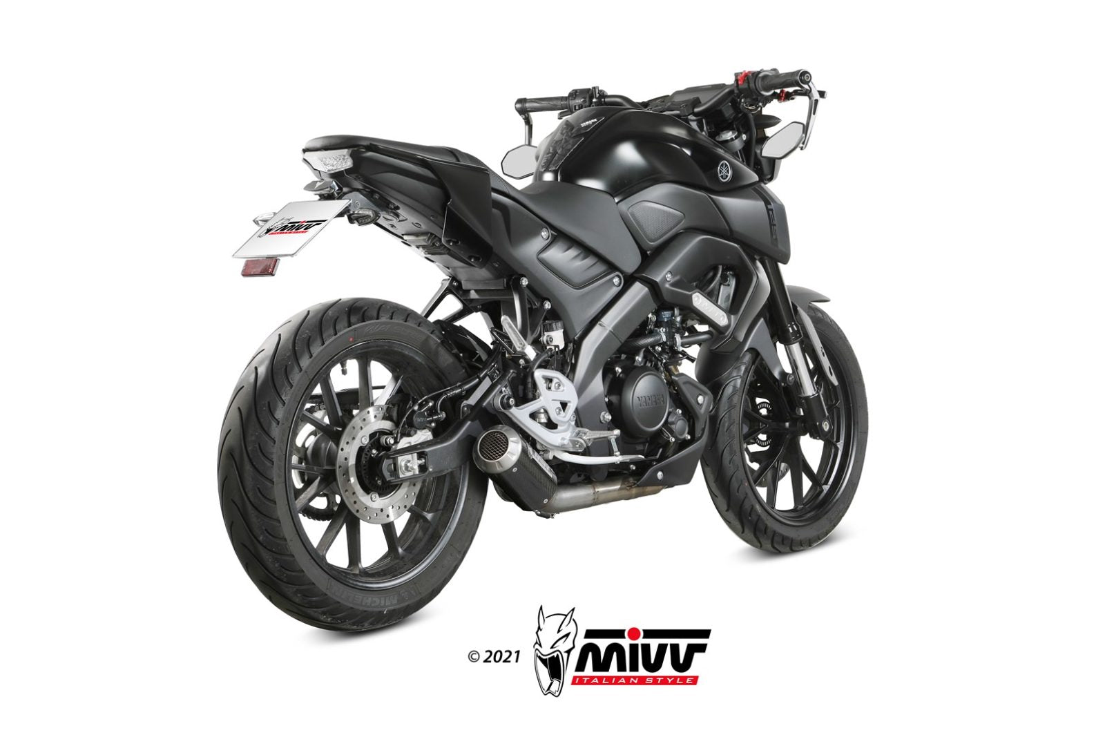 SCARICO COMPLETO IN CARBONIO RACING MIVV MK3 YAMAHA MT-125 2020 - 2024