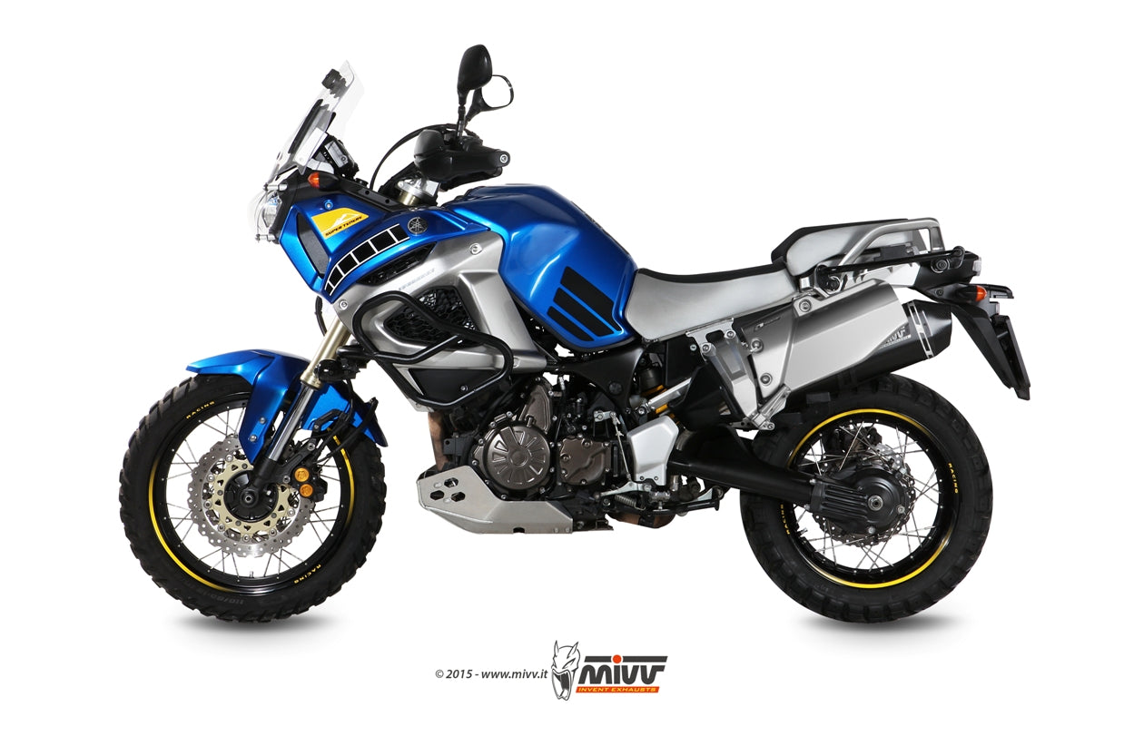 TERMINALE SCARICO INOX NERO MIVV SPEED EDGE YAMAHA XT 1200 Z SUPERTENERE 2010-20