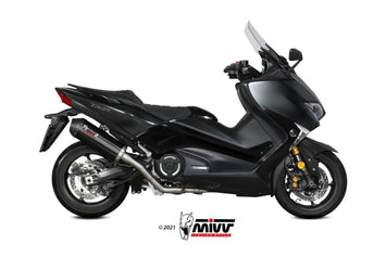 Scarico Completo Mivv Inox Nero Oval Yamaha T-Max 530 2017-2019