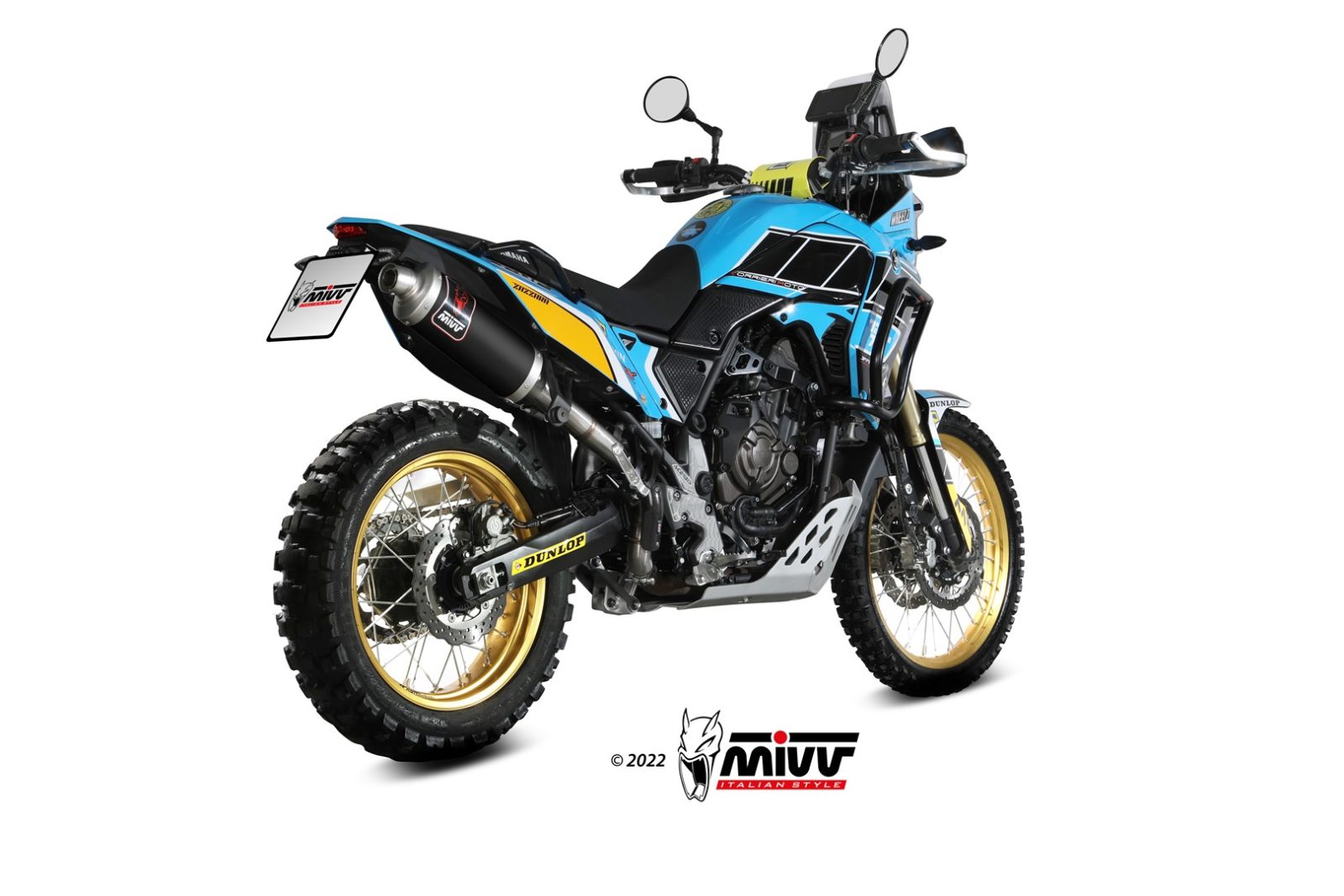 TERMINALE DI SCARICO ALTO INOX NERO MIVV DAKAR YAMAHA TÉNÉRÉ 700 2019-24