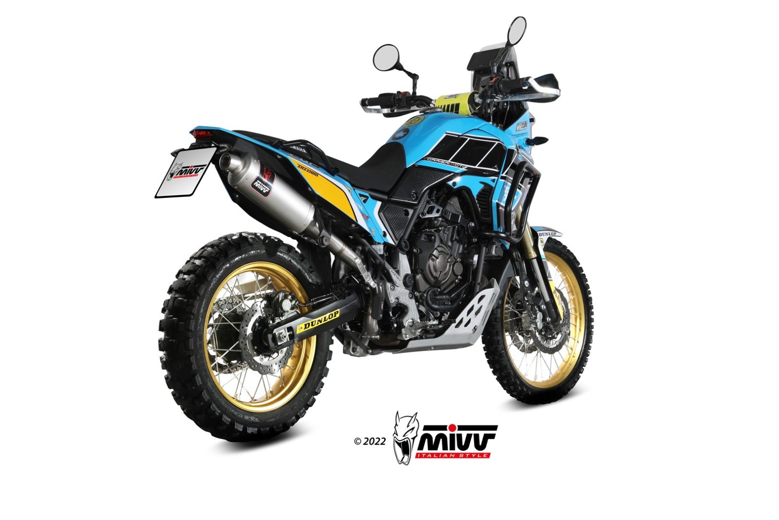 TERMINALE DI SCARICO ALTO IN ACCIAIO INOX MIVV DAKAR YAMAHA TÉNÉRÉ 700 2019-2024