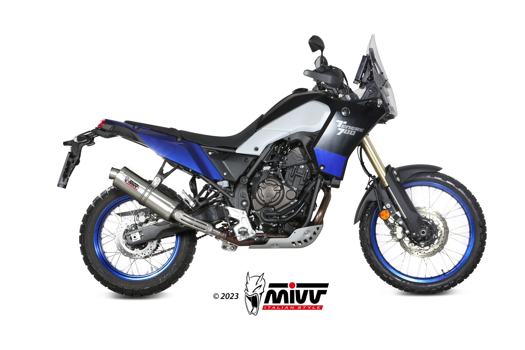 TERMINALE DI SCARICO IN ACCIAIO INOX MIVV OVAL YAMAHA TÉNÉRÉ 700 2019 - 2024