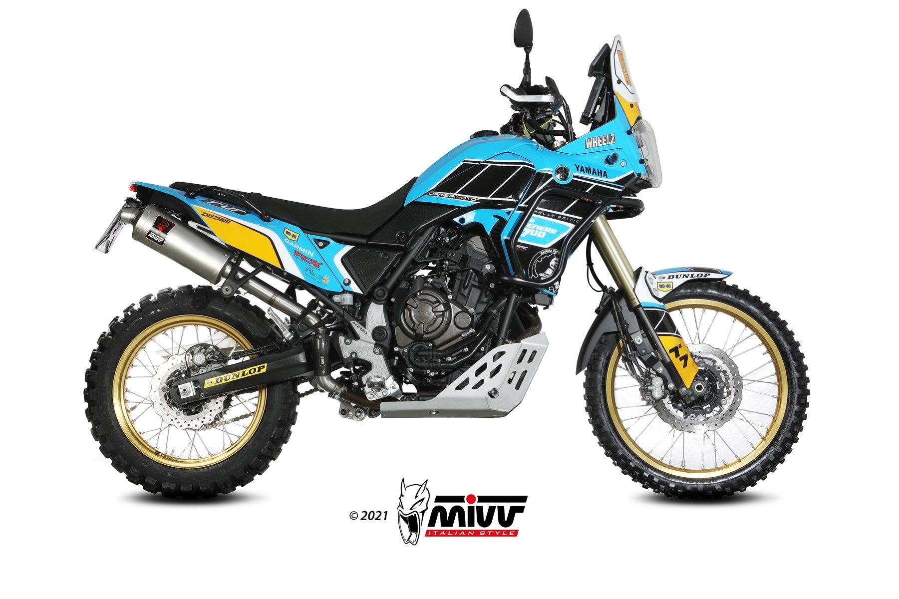 TERMINALE DI SCARICO ALTO IN ACCIAIO INOX MIVV DAKAR YAMAHA TÉNÉRÉ 700 2019-2024
