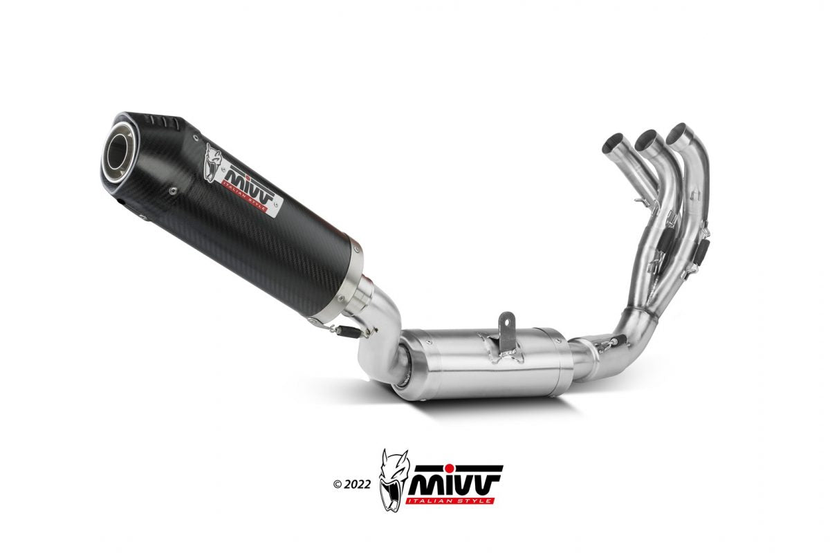 SCARICO COMPLETO IN CARBONIO MIVV OVAL YAMAHA TRACER 9 / GT / GT+ 2021 - 2024