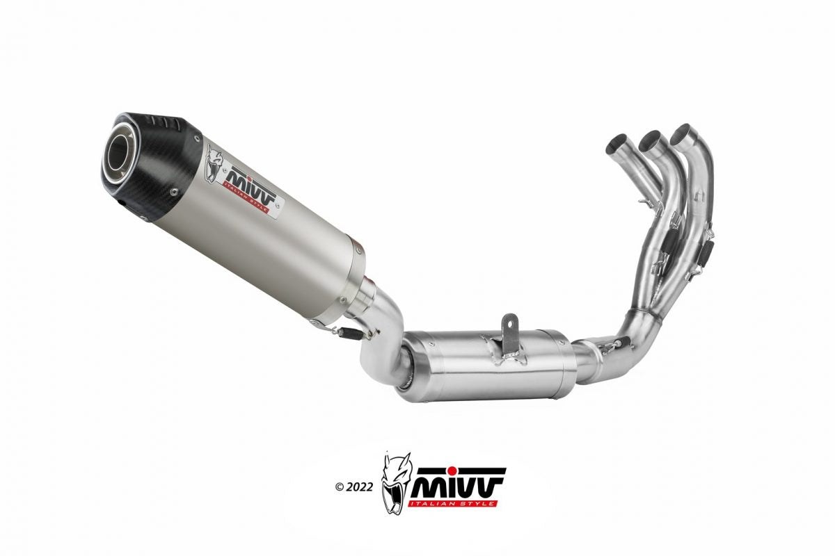 SCARICO COMPLETO IN TITANIO MIVV OVAL YAMAHA TRACER 9 / GT / GT+ 2021 - 2024