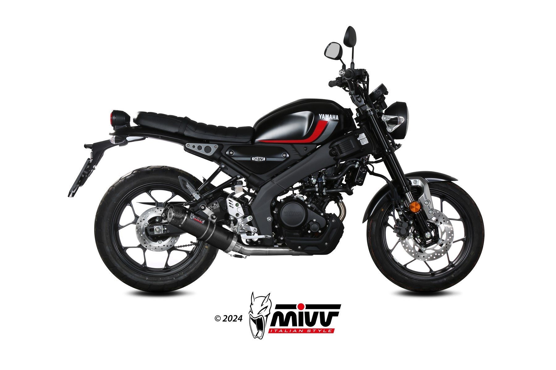 SCARICO COMPLETO IN CARBONIO MIVV GP YAMAHA XSR 125 2022 - 2024