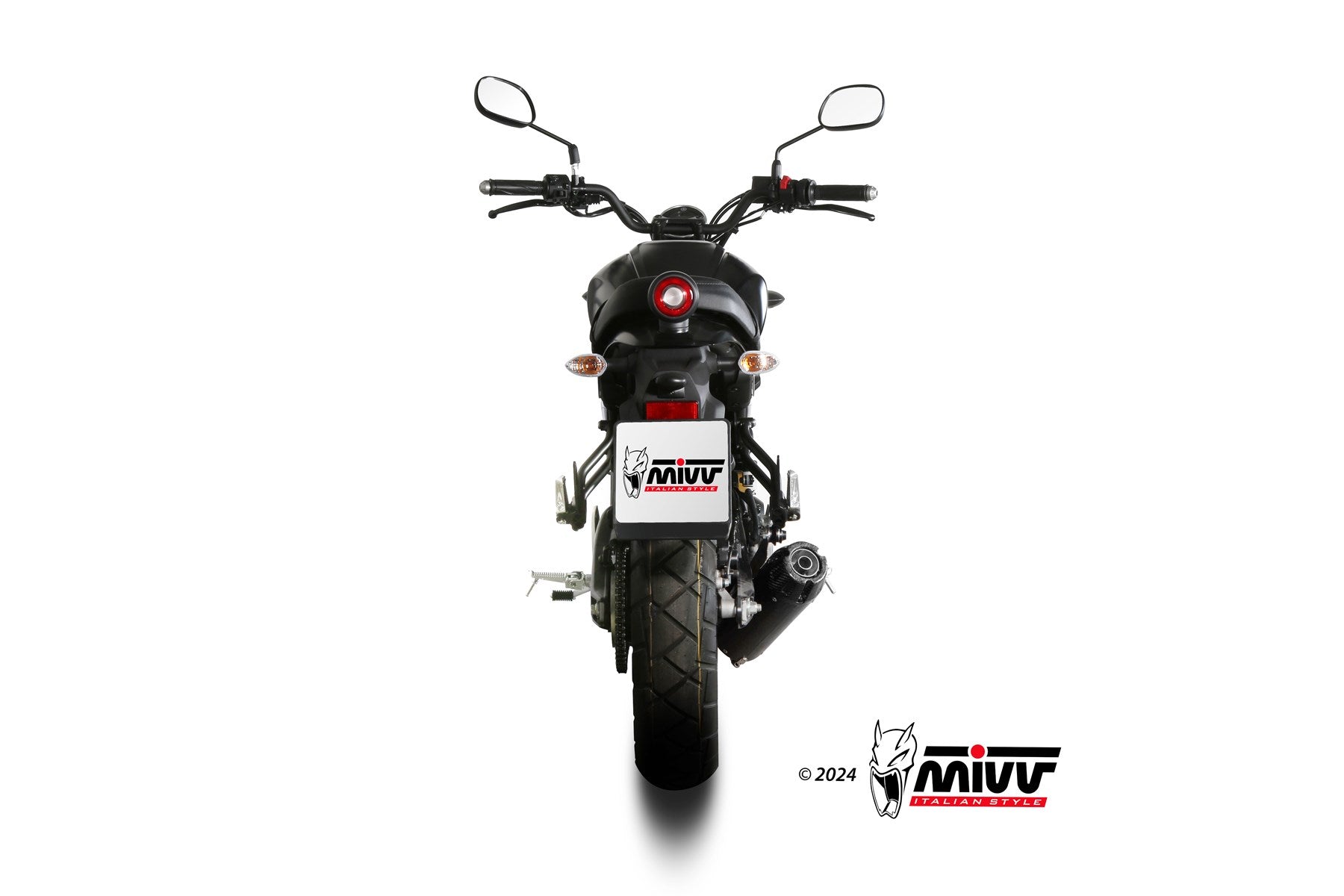 SCARICO COMPLETO IN ACCIAIO INOX NERO MIVV HR-1 YAMAHA XSR 125 2022 - 2024