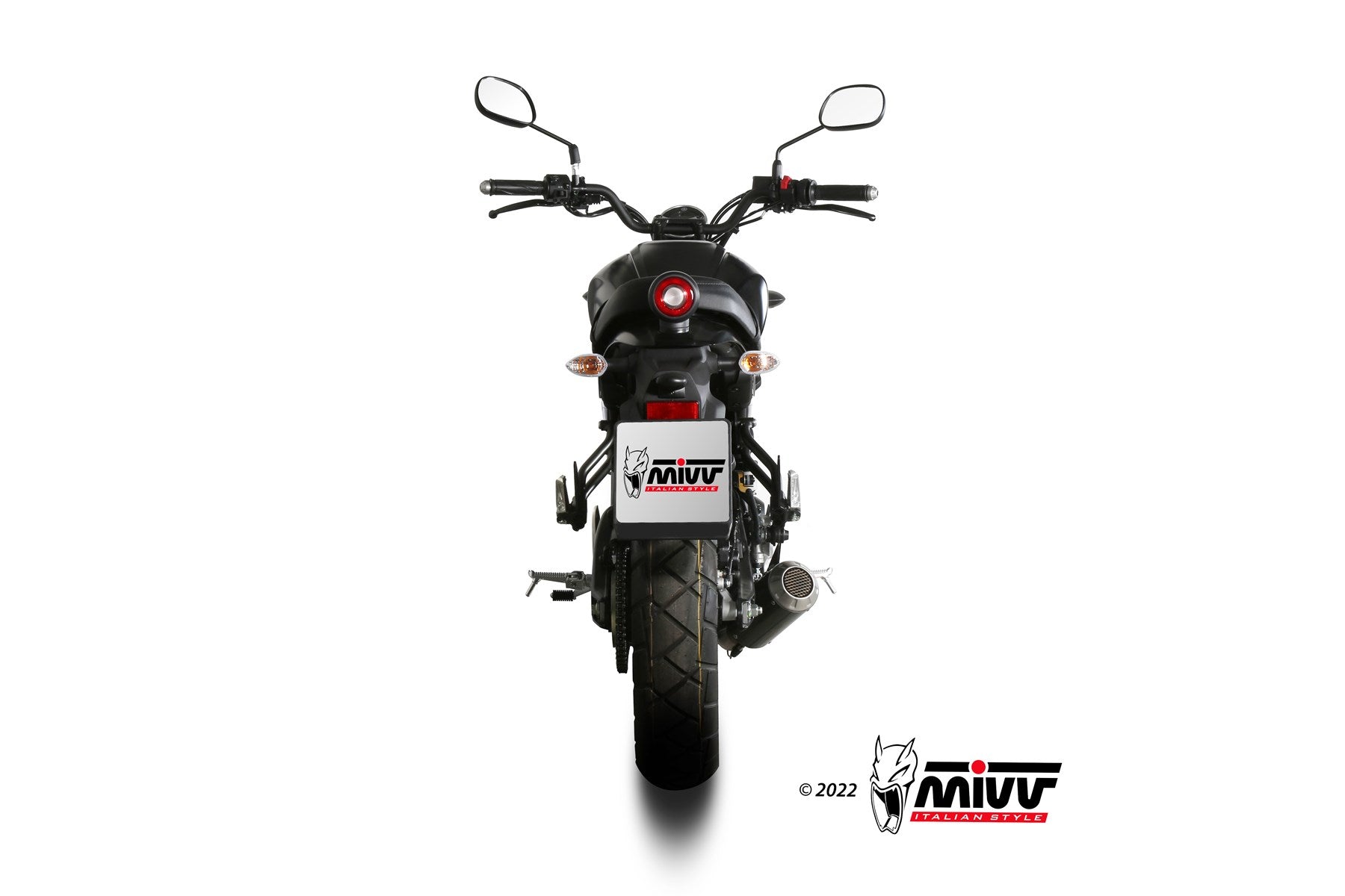 SCARICO COMPLETO IN ACCIAIO INOX NERO RACING MIVV MK3 YAMAHA XSR 125 2022 - 2024