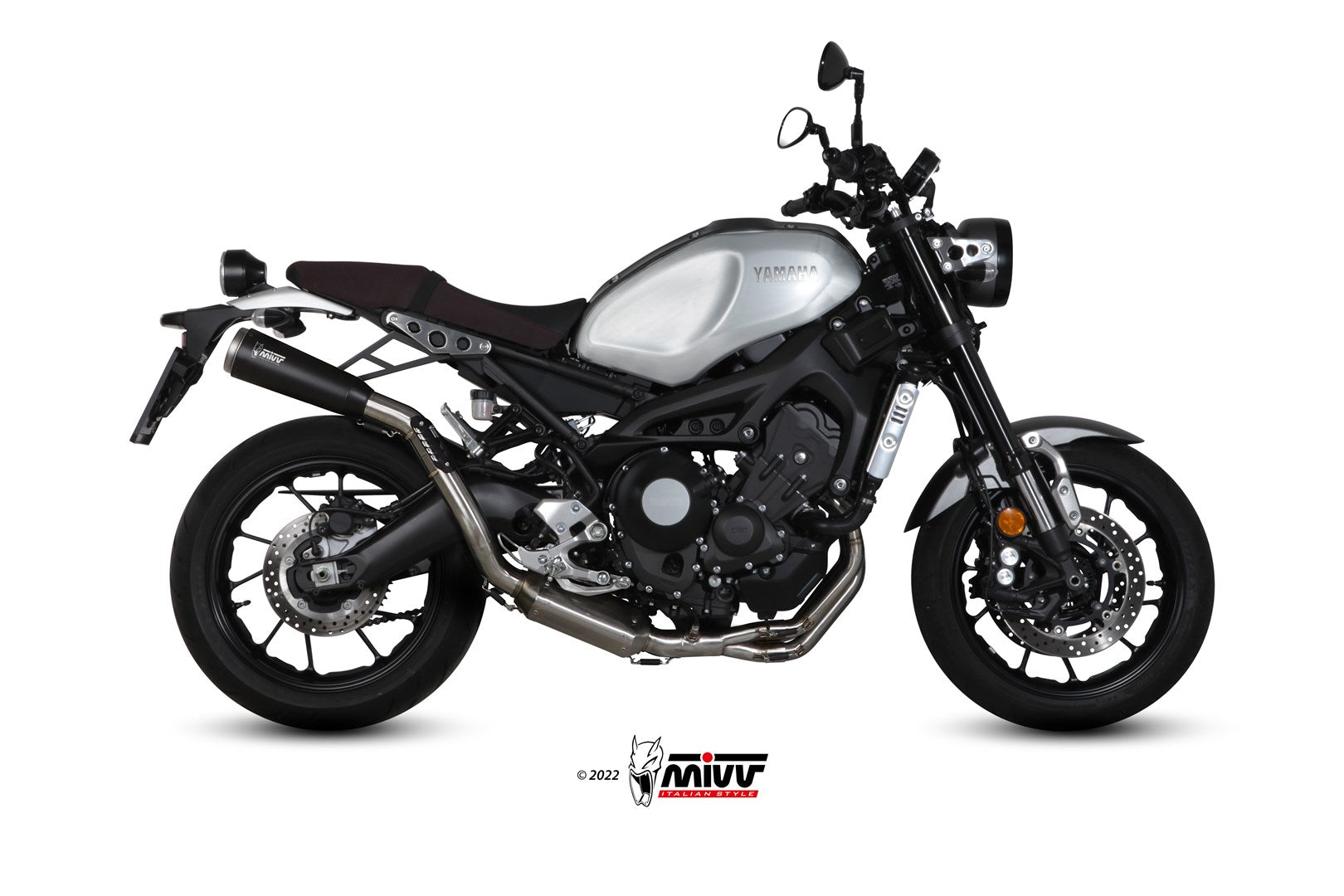 SCARICO COMPLETO ALTO IN ACCIAIO INOX NERO MIVV GHIBLI YAMAHA XSR 900 2016 -2020