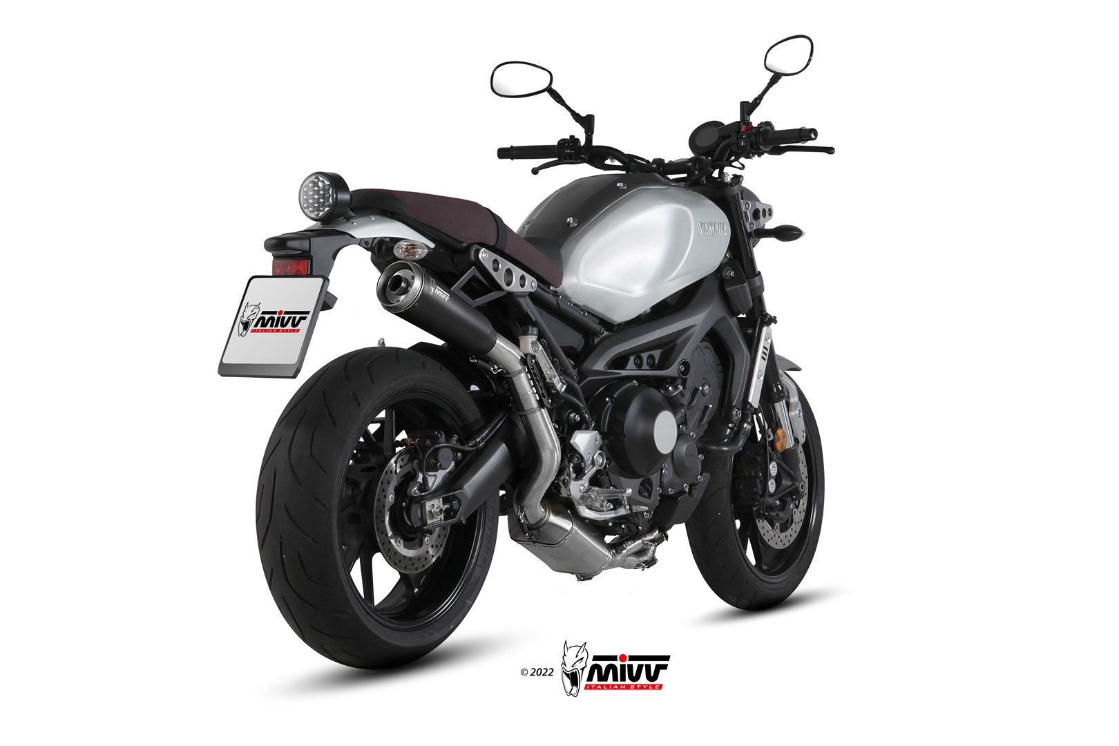 SCARICO COMPLETO ALTO IN ACCIAIO INOX NERO MIVV GHIBLI YAMAHA XSR 900 2016 -2020