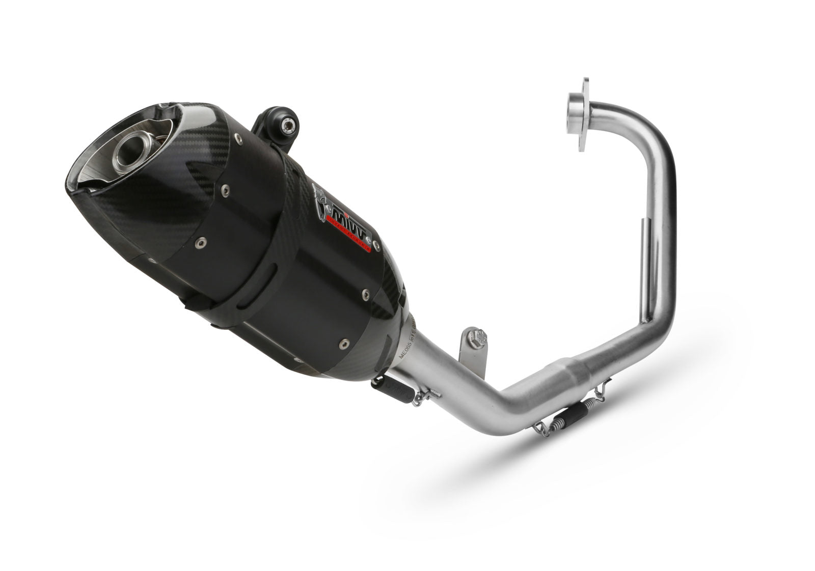 SCARICO COMPLETO IN ACCIAIO INOX NERO MIVV SUONO YAMAHA YZF R125 2008 - 2013