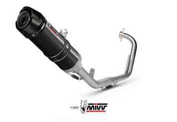 Scarico Completo Mivv Inox Nero Gp Yamaha Yzf R125 2008-2013