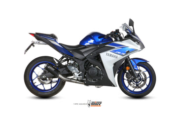 Scarico Completo Mivv Inox Nero Racing Mk3 Yamaha Yzf R3 2015-2024