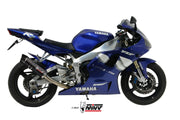 TERMINALE DI SCARICO IN ACCIAIO INOX NERO MIVV GP YAMAHA YZF 1000 R1 1998 - 2001