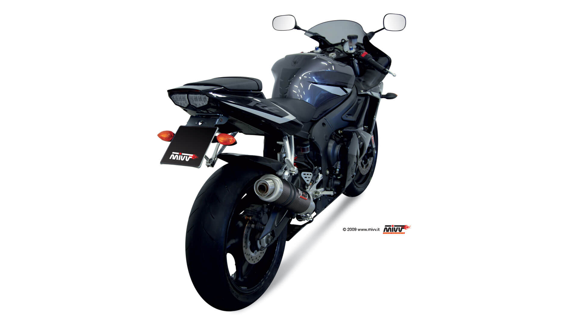 TERMINALE DI SCARICO IN CARBONIO MIVV GP YAMAHA YZF 600 R6 2003 - 2005