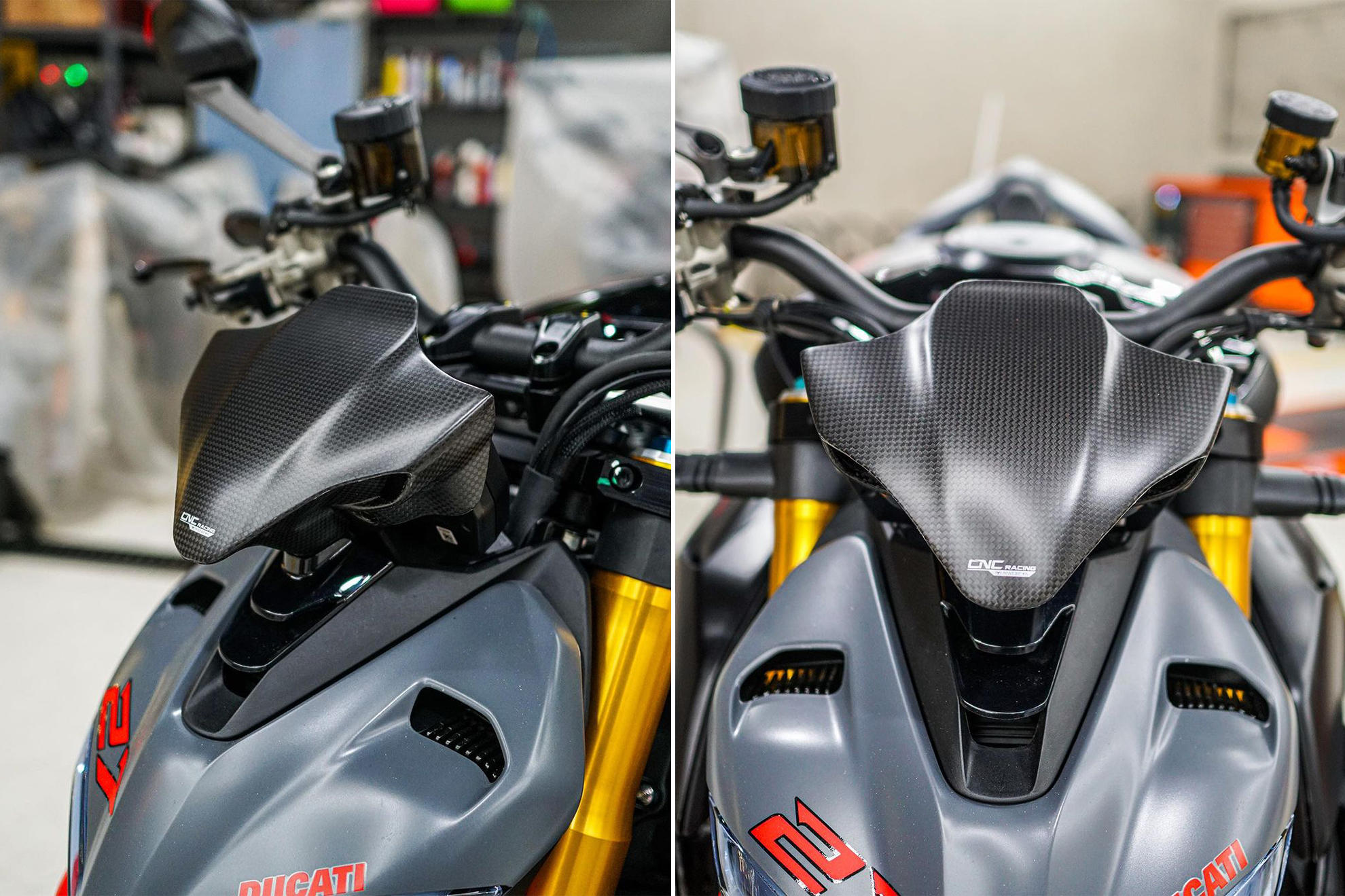 CUPOLINO SPORT CARBONIO CNC RACING DUCATI STREETFIGHTER V4 S 2020-24