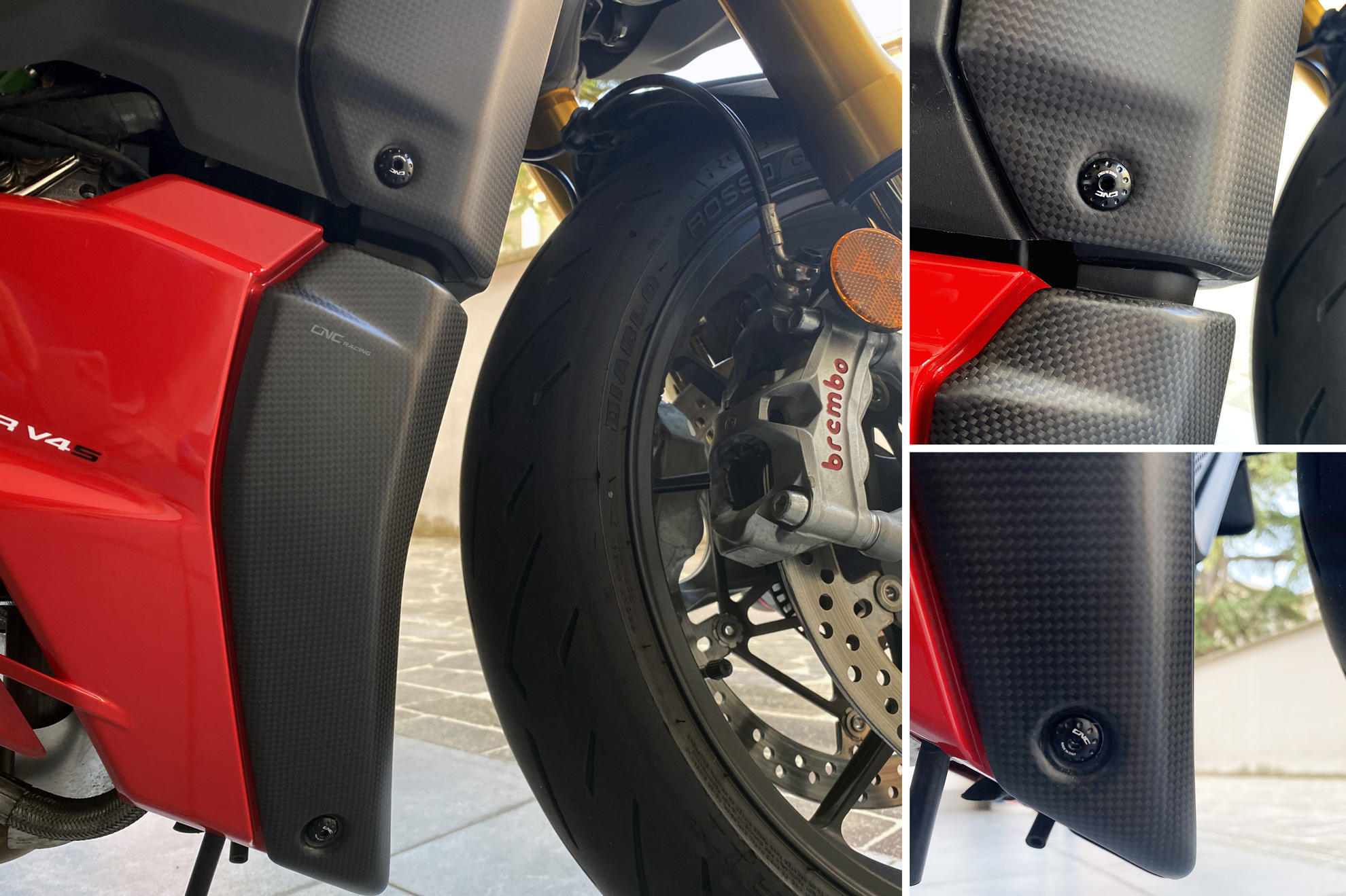 VITI FIANCHETTI RADIATORE CNC RACING DUCATI STREETFIGHTER V4 SP2