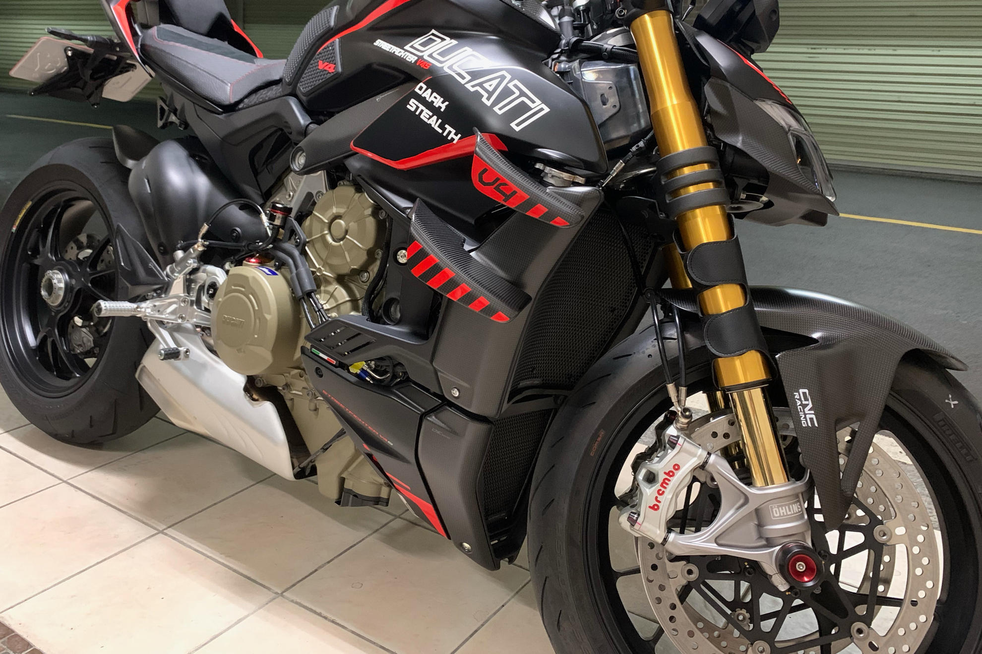 COVER LATERALI RADIATORI CARBONIO CNC RACING DUCATI STREETFIGHTER V4 S 2020-24