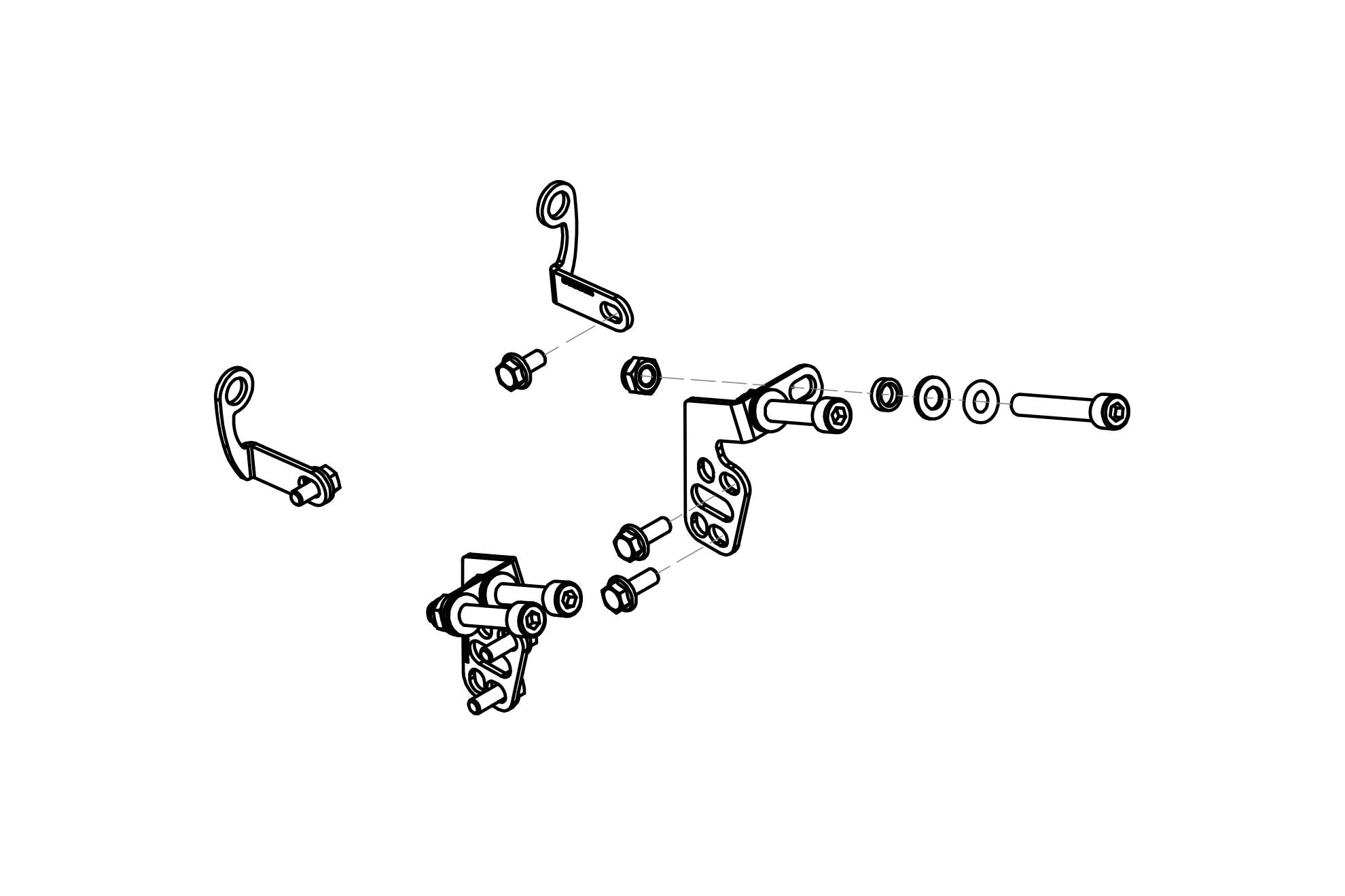 KIT MONTAGGIO GP DUCTS CNC RACING YAMAHA YZF R1 2015-16