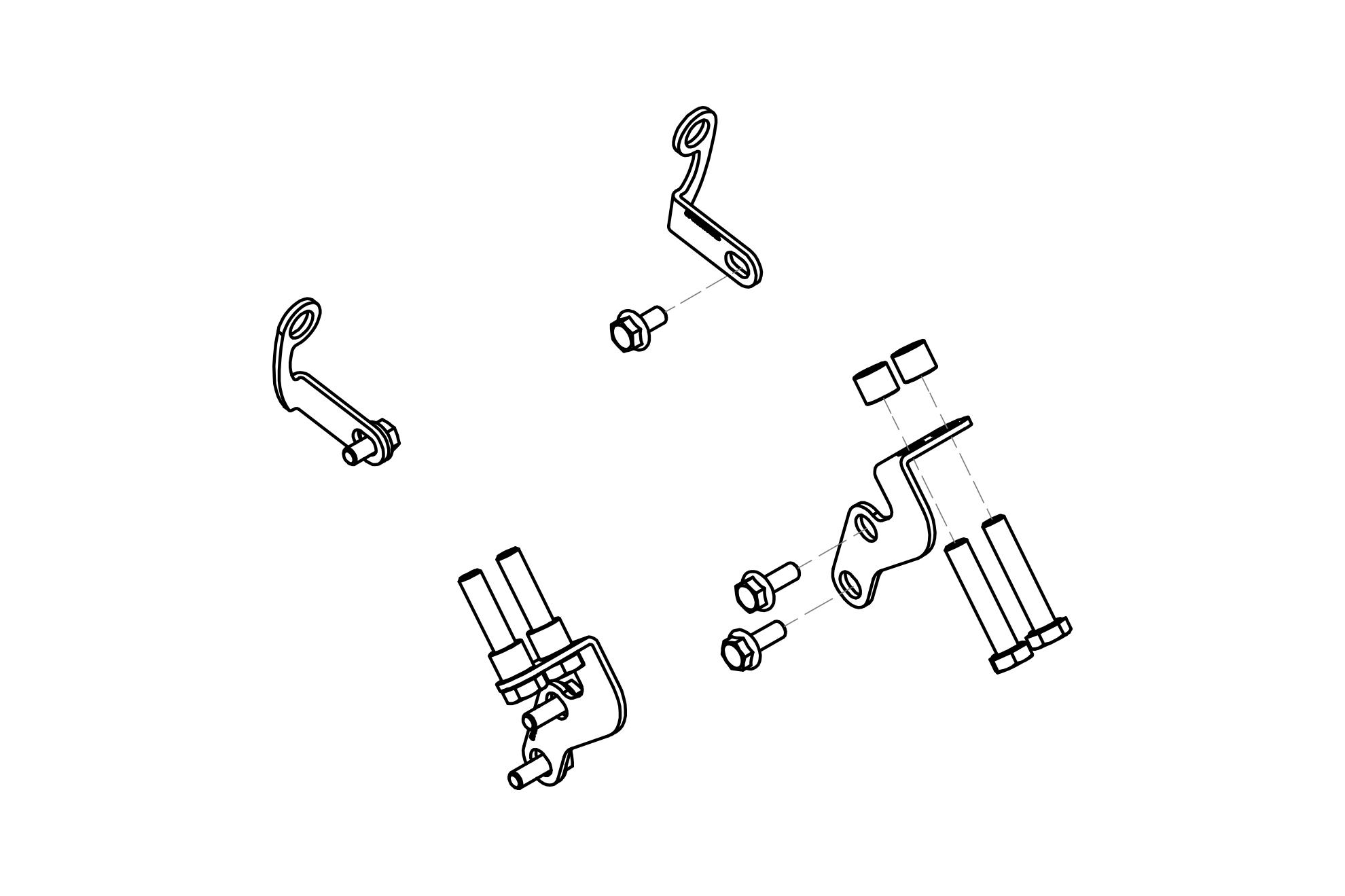 KIT MONTAGGIO GP DUCTS CNC RACING DUCATI 848