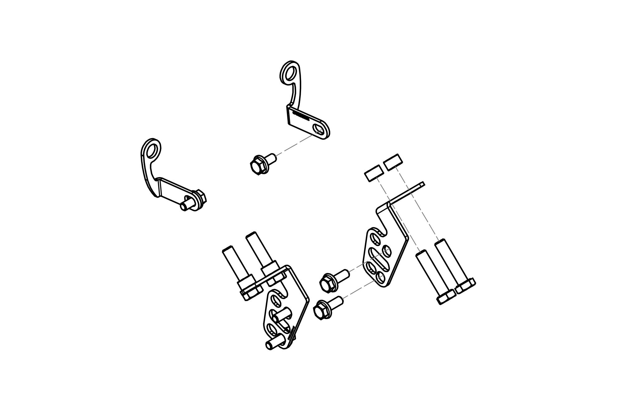 KIT MONTAGGIO GP DUCTS CNC RACING DUCATI MONSTER 1100 EVO