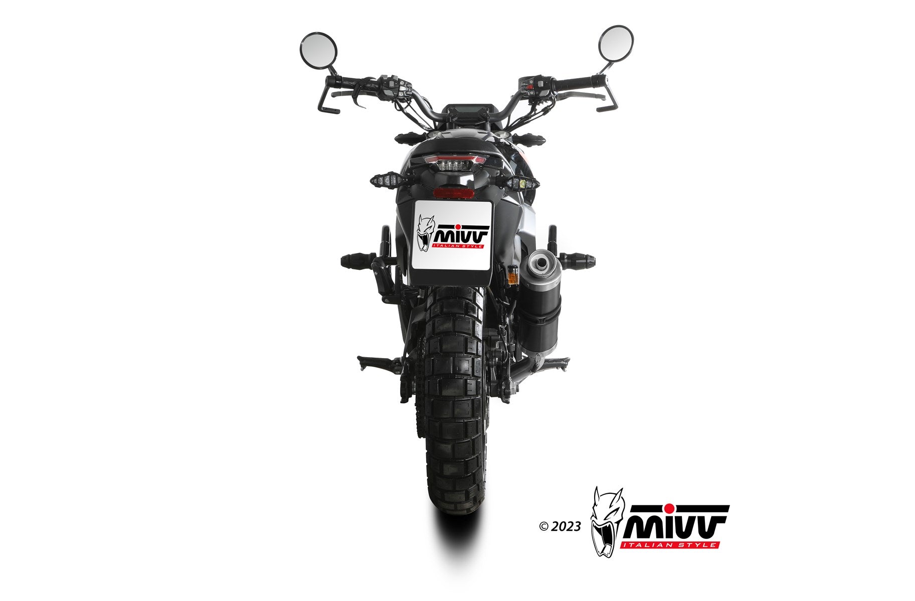 SCARICO COMPLETO ALTO IN ACCIAIO INOX NERO MIVV GP ZONTES ZT 125 GK 2021 - 2024