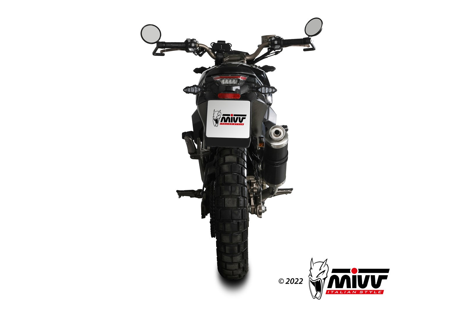 SCARICO COMPLETO ALTO IN ACCIAIO INOX NERO MIVV GP ZONTES ZT 125 G1 2021 - 2024