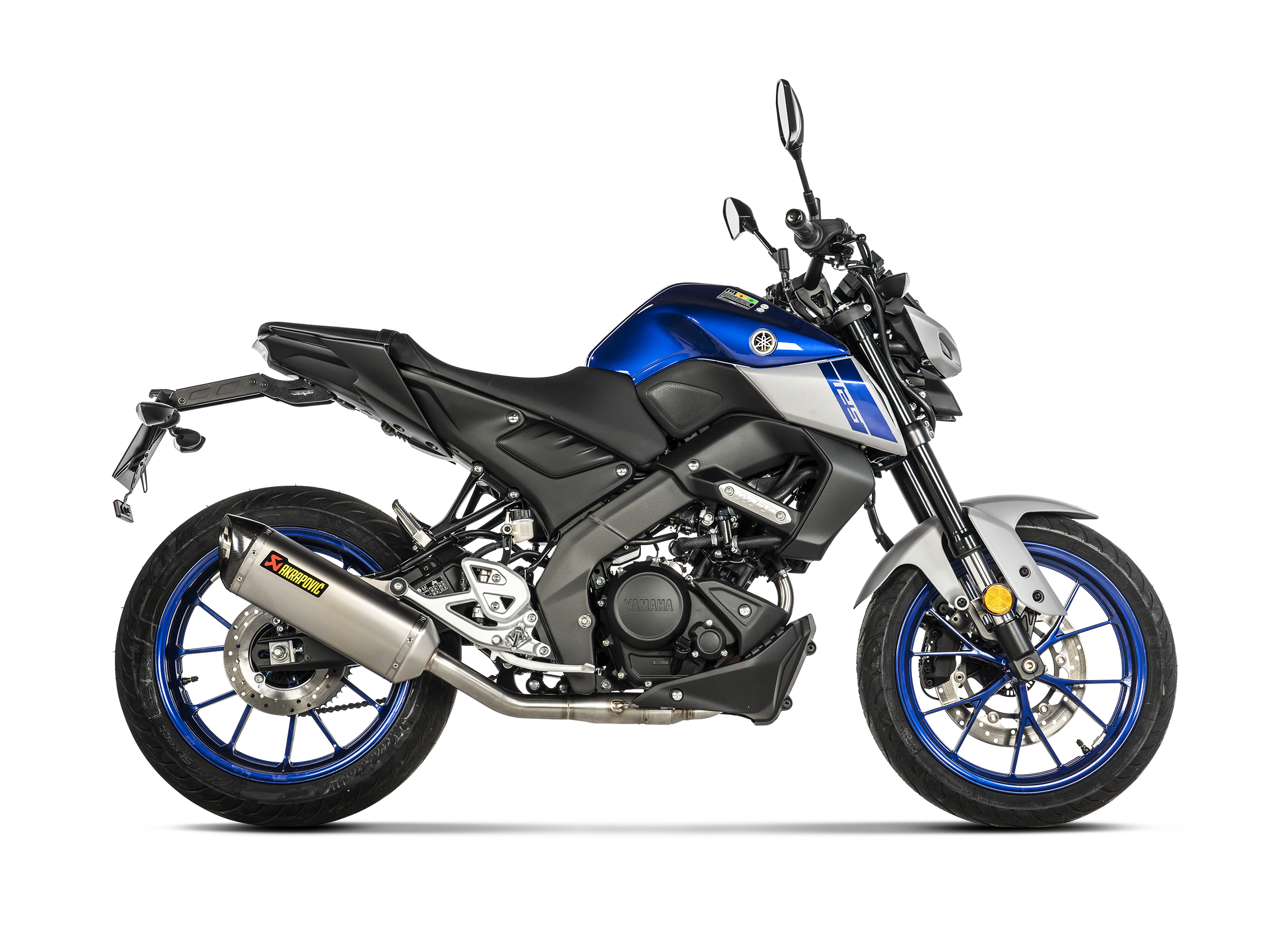 AKRAPOVIC SCARICO COMPLETO TITANIO RACING YAMAHA MT 125 YZF R125 2021-26 - AKRAPOVIC immagine 2