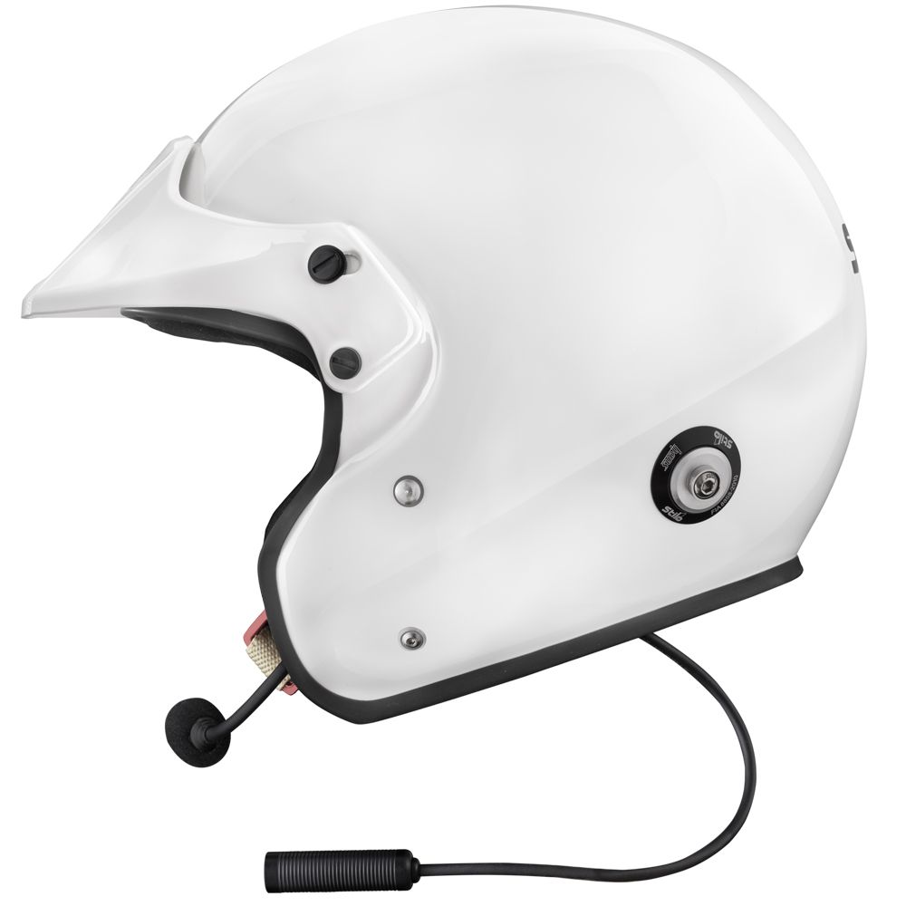 STILO CASCO RALLY STILO SPORT PLUS COMPOSITE helmet with FIA 8859-15 certification, showcasing sleek design and safety features.