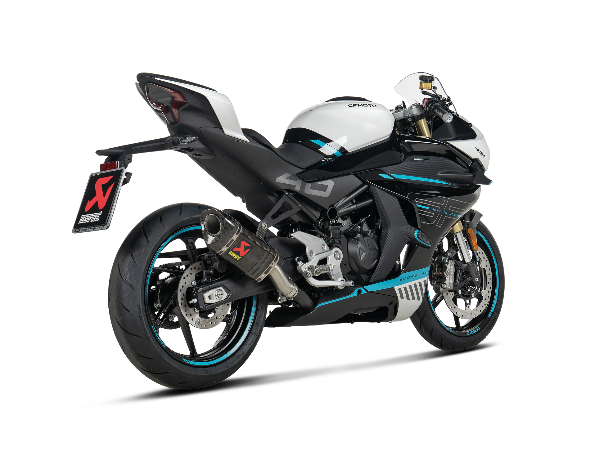 AKRAPOVIC TERMINALE CARBONIO RACING CFMOTO 450SR / 450NK 2025-26 - AKRAPOVIC immagine 3