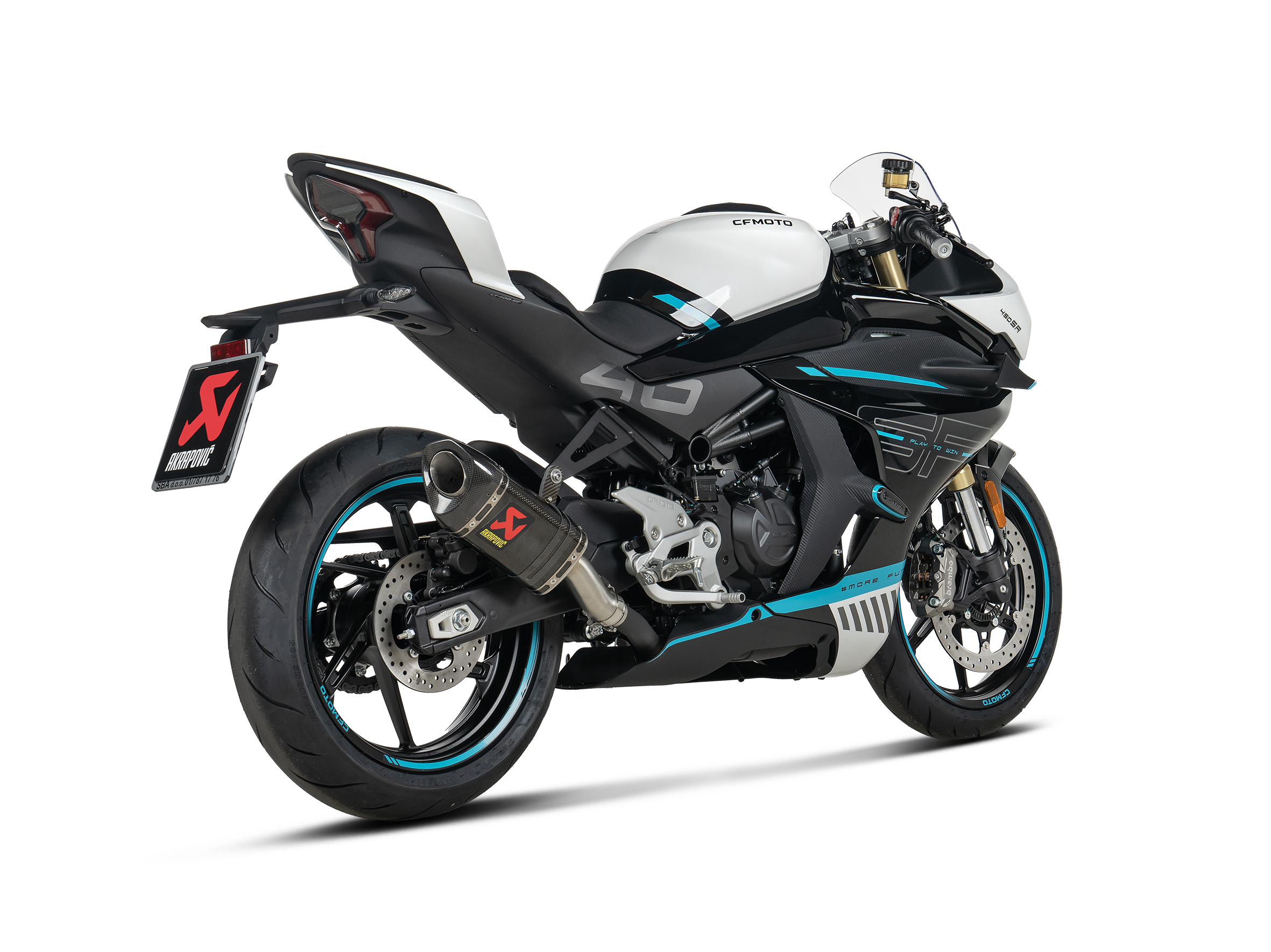 AKRAPOVIC TERMINALE CARBONIO RACING CFMOTO 450SR / 450NK 2025-26 - AKRAPOVIC immagine 3