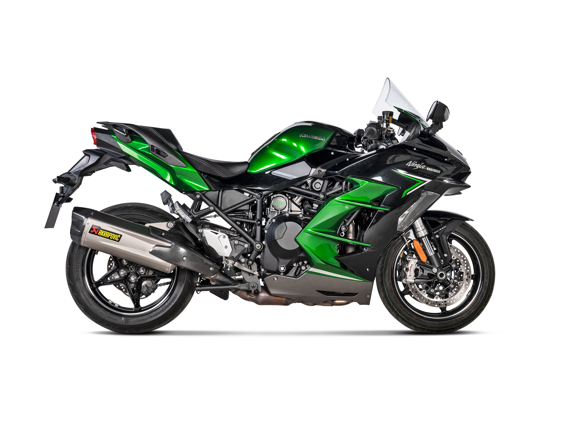 AKRAPOVIC TERMINALE TITANIO KAWASAKI NINJA H2 SX 2021-26 - AKRAPOVIC immagine 2