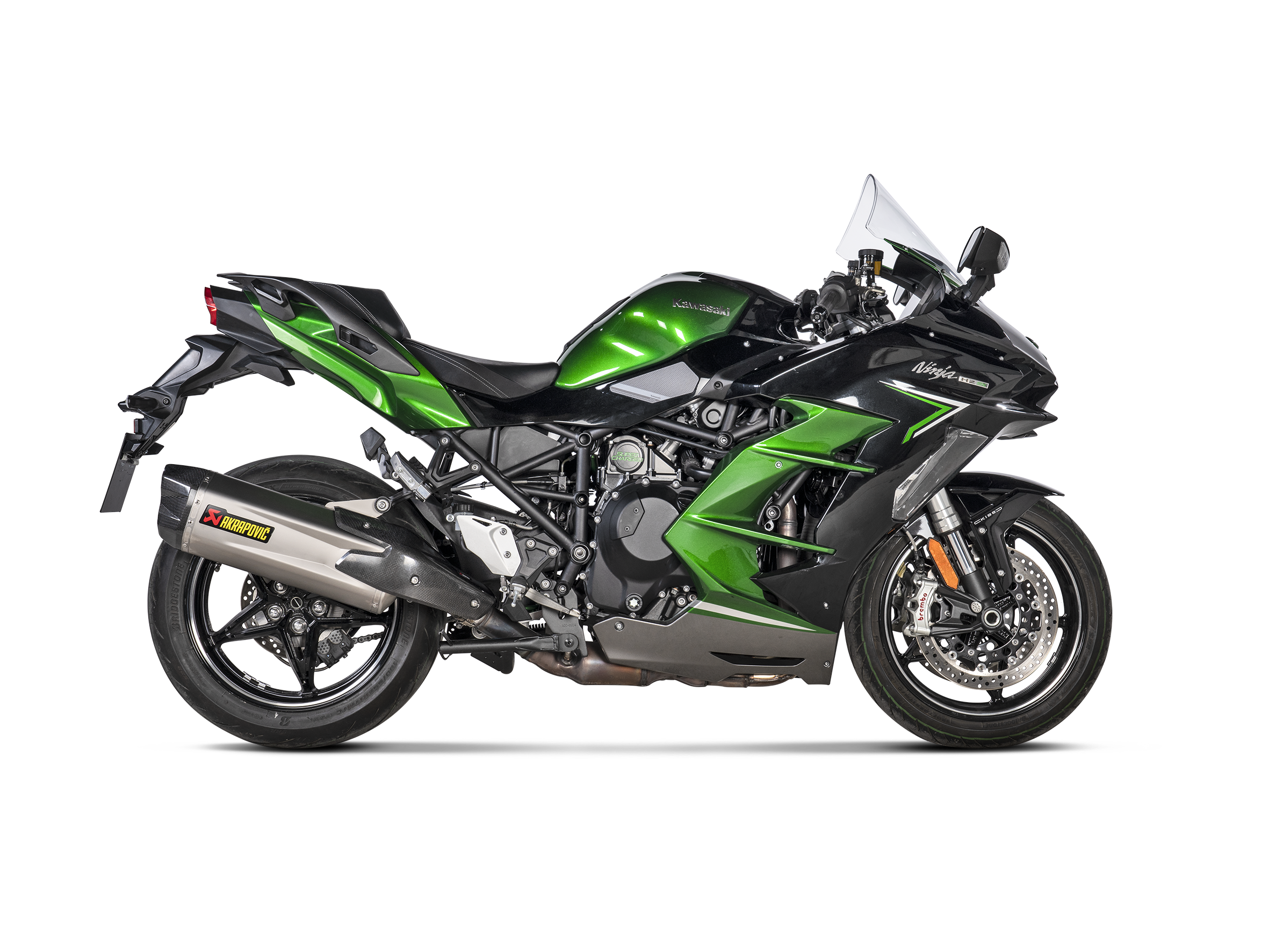 AKRAPOVIC TERMINALE TITANIO KAWASAKI NINJA H2 SX 2021-26 - AKRAPOVIC immagine 2