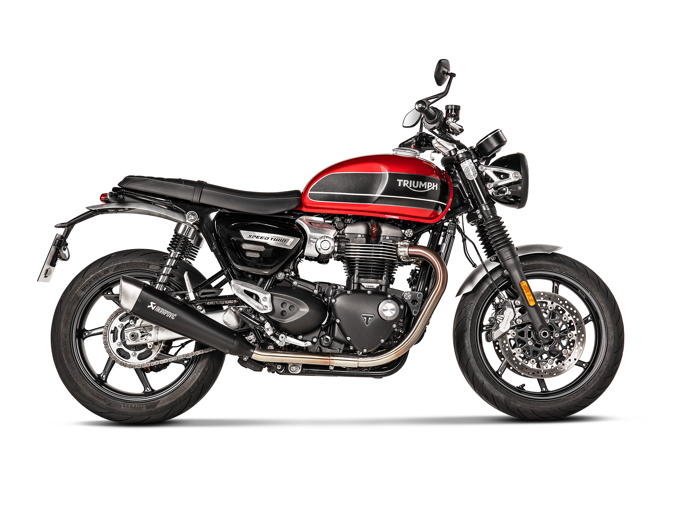 AKRAPOVIC TERMINALE TITANIO UNIVERSALE SPEED TWIN THRUXTON 1200 / R / RS 2016-20 - AKRAPOVIC immagine 2