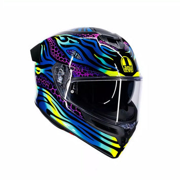 CASCO DA MOTO INTEGRALE AGV K5 VIVERNA BLU VIOLA LIME
