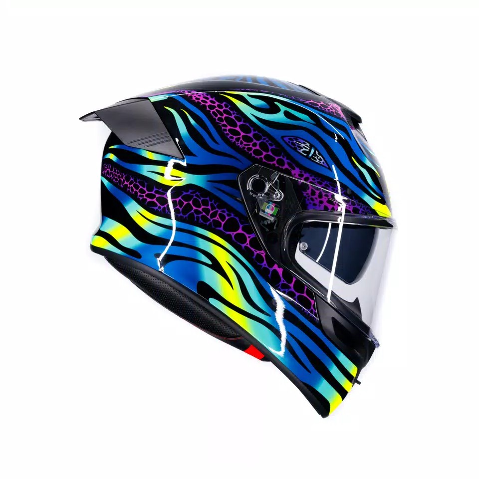 CASCO DA MOTO INTEGRALE AGV K5 VIVERNA BLU VIOLA LIME
