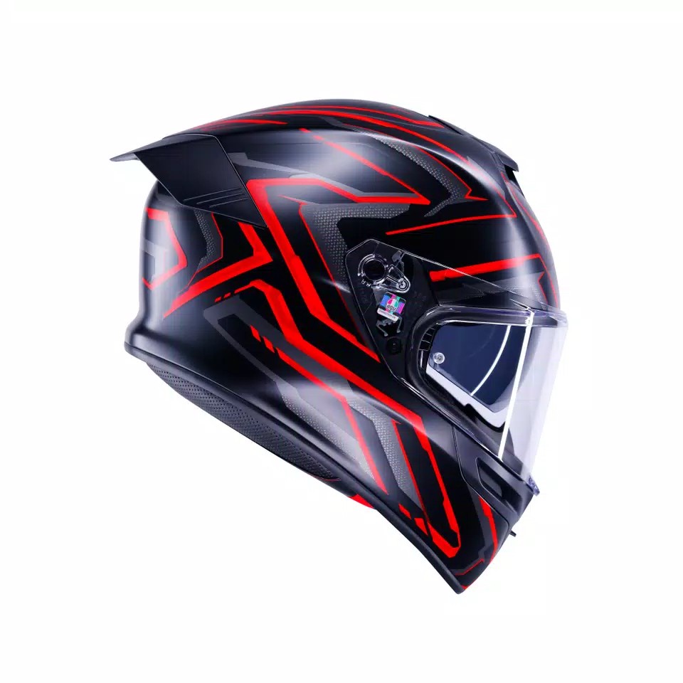 CASCO DA MOTO INTEGRALE AGV K5 ASTRALIX NERO ROSSO OPACO