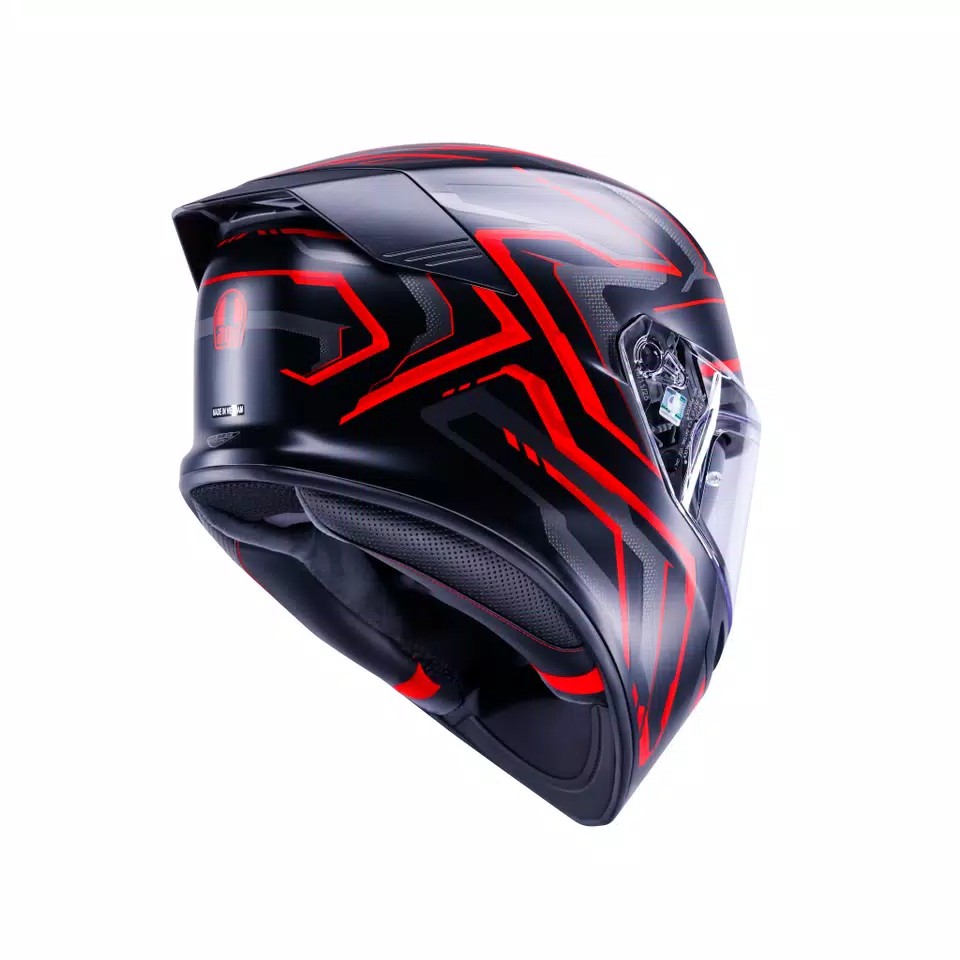 CASCO DA MOTO INTEGRALE AGV K5 ASTRALIX NERO ROSSO OPACO