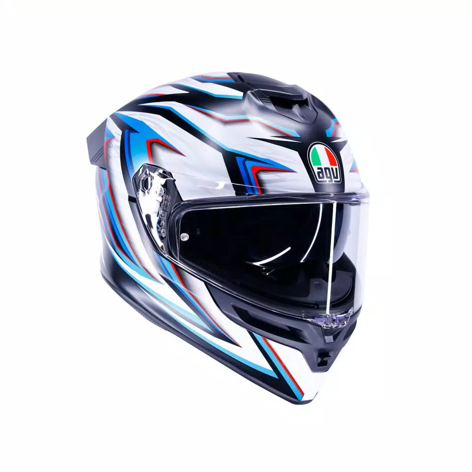 CASCO DA MOTO INTEGRALE AGV K5 ZENITHAR BIANCO BLU OPACO