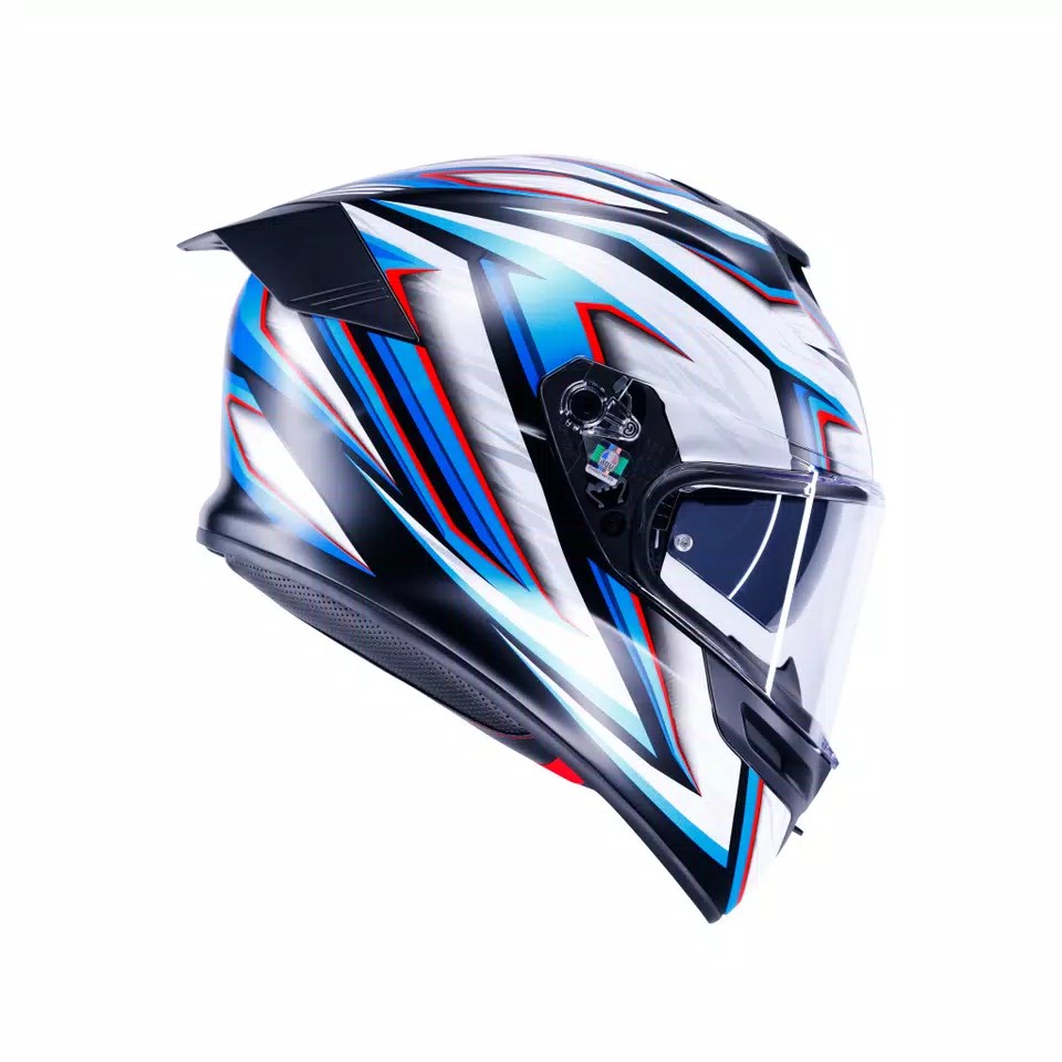 CASCO DA MOTO INTEGRALE AGV K5 ZENITHAR BIANCO BLU OPACO