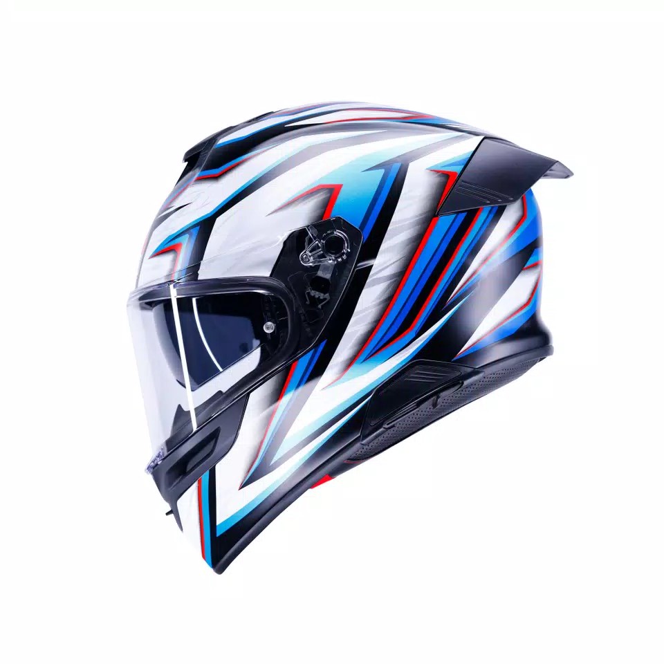 CASCO DA MOTO INTEGRALE AGV K5 ZENITHAR BIANCO BLU OPACO