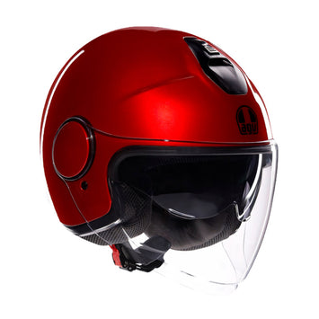CASCO DA MOTO JET ETERES ROSSO CORSA