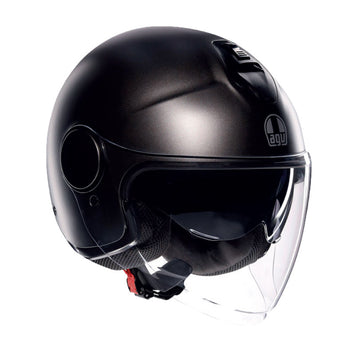 CASCO DA MOTO JET ETERES GRIGIO ASFALTO
